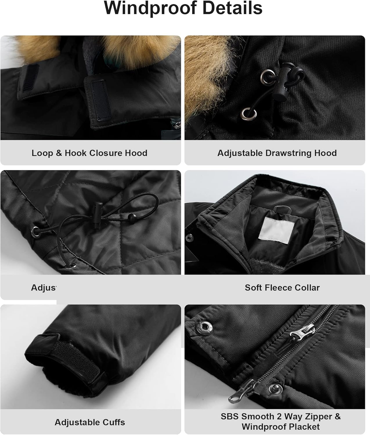 Pursky Women's Waterproof Ski Jacket Winter Snow Coats Fur Hooded Raincoat Parka - Image 5