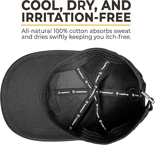 Miniatura 4 de TradeSmart Sombrero táctico negro con velcro para hombres y mujeres, gorra de béisbol con bandera estadounidense + parche de bandera estadounidense