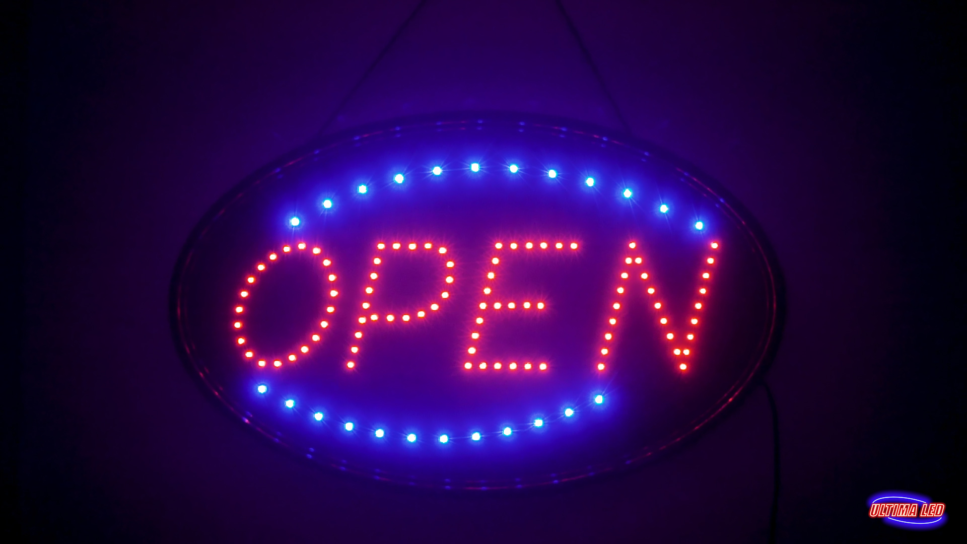 Amazon.com : Ultima LED Open Sign for Business, Bright Oval Neon