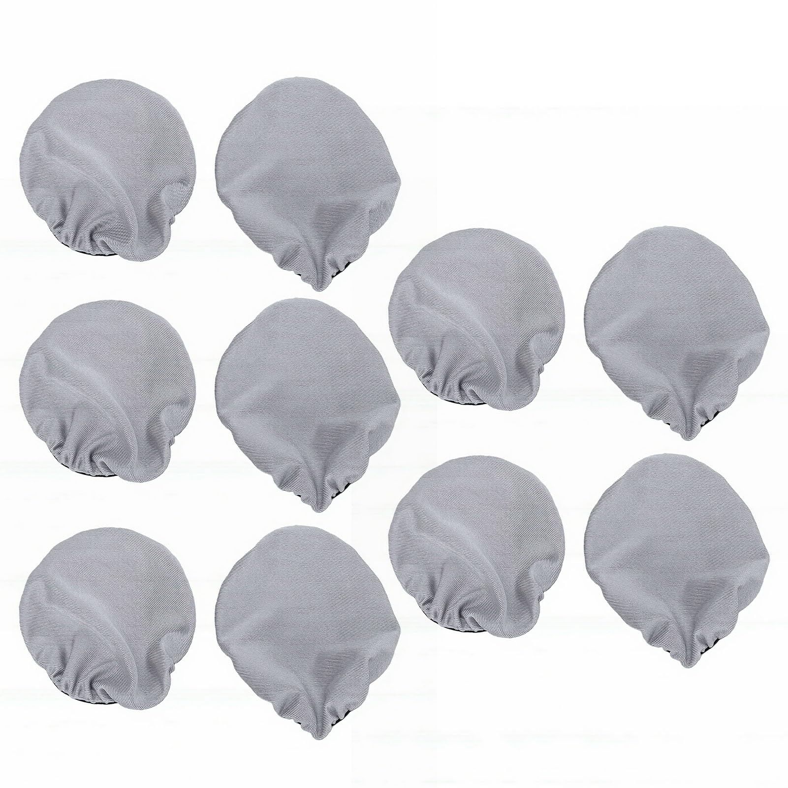lyrlody Copriorecchie Lavabili per Cuffie Protezioni per Cuscinetti Auricolari in Cotone 5 Paia Tessuto Elastico per il Controllo del Sudore Riutilizzabili per QC35 WH1000XM3 MDR7506 Viaggi (GREY)