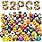 DMSKY 52 Pcs Halloween Rubber Ducks in Bulk, Ducks for Jeeps for Halloween Party Favors, Halloween Basket Stuffers, Gift Exchange, Treat Supplies Goodie Bag Fillers
