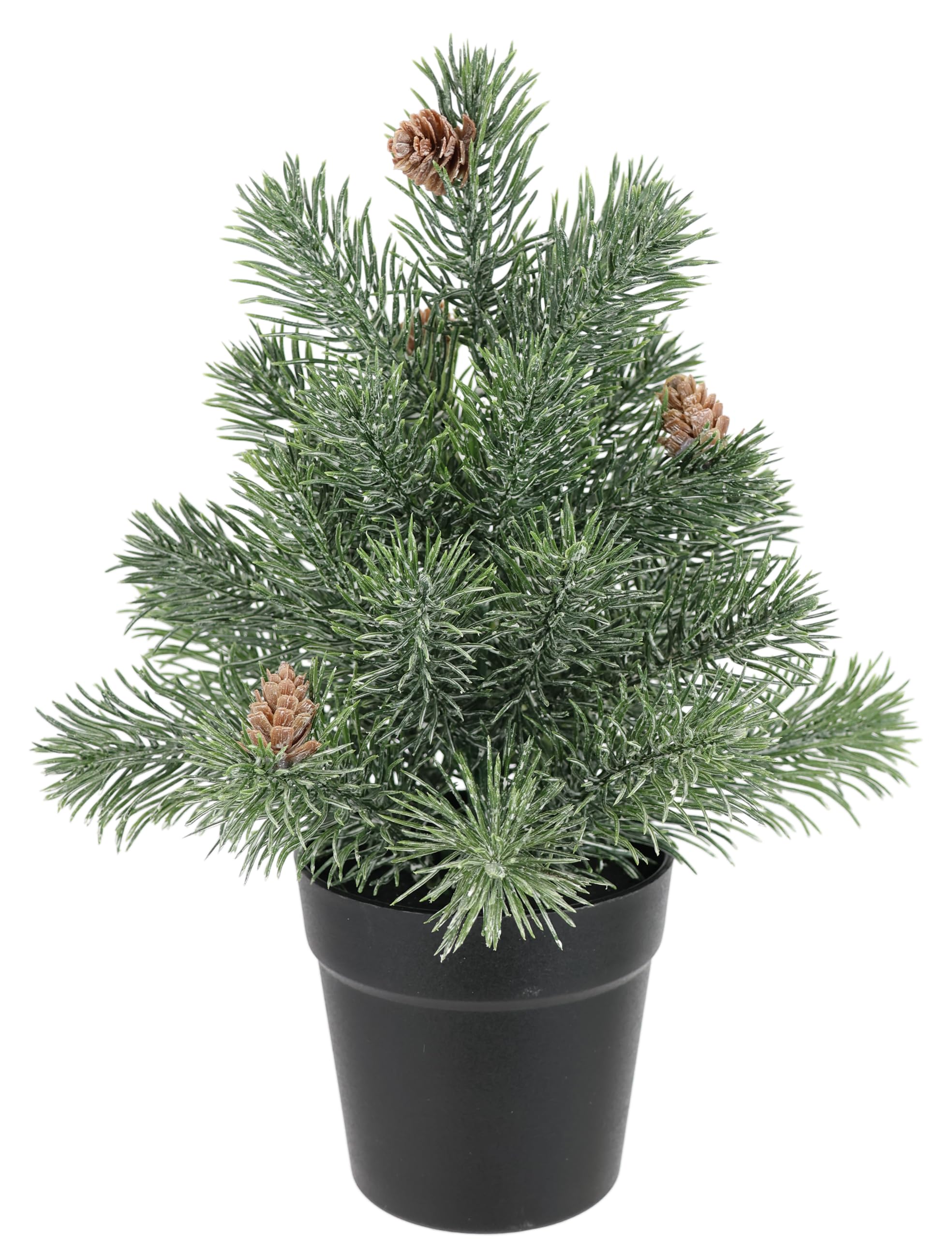Artificial Mini Fir Tree with Cones in Jute 32 cm Decorative Small Christmas Tree Artificial Christmas Tree Artificial Christmas Tree Decorative Tree Conifers X'Mas Christmas Decoration Advent
