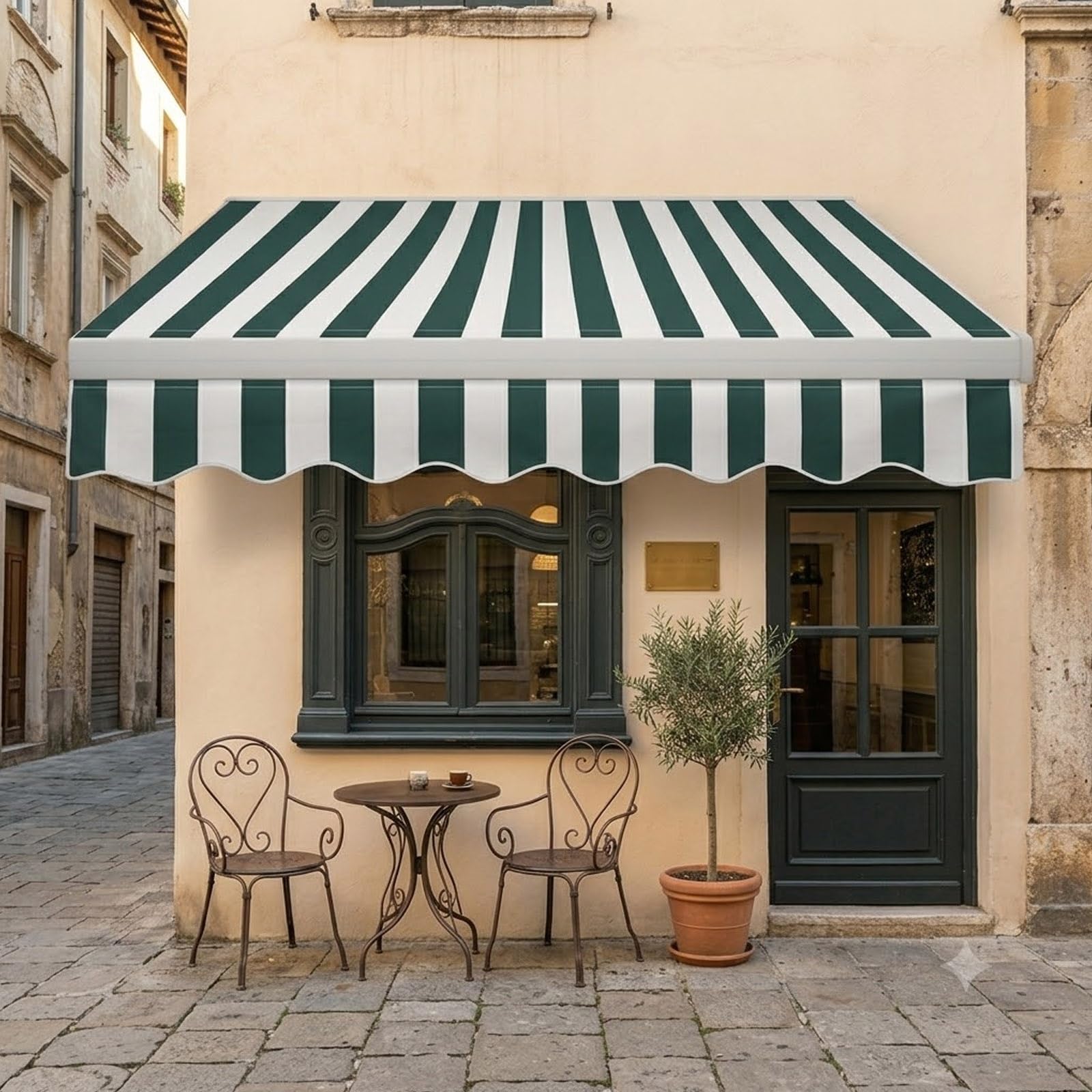 Yidlkecqey Retractable awnings for patio waterproof, patio awnings for outside retractable, window awnings exterior，porch covers for shade and rain waterproof,for courtyards(Type B,8x5ft)