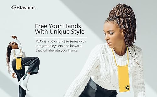 Miniatura 9 de Blaspins Funda cruzada con correa para iPhone 16, manos libres, cuello cruzado, cuerda ajustable extraíble, protección contra caídas a prueba de