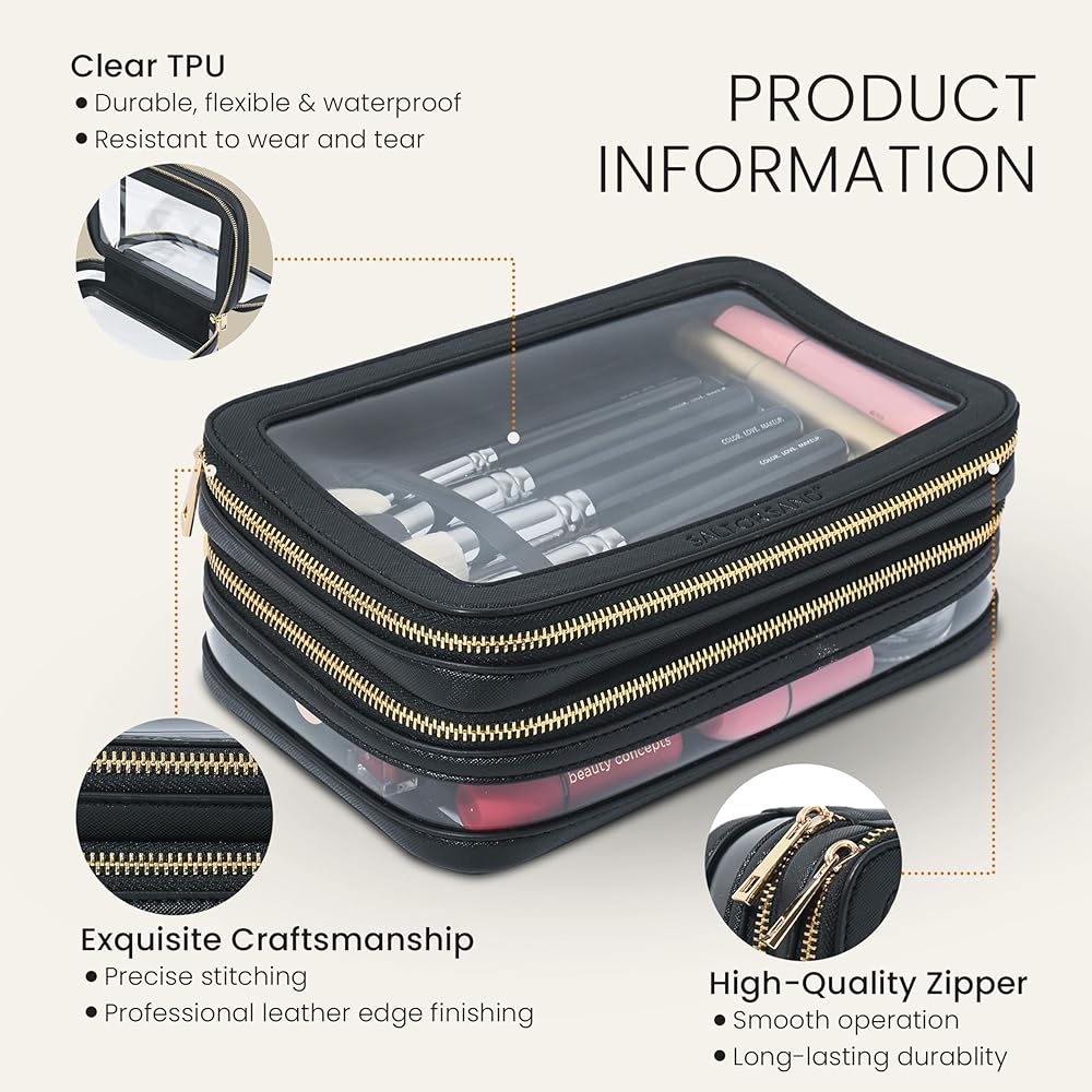 【新品】BRIEFING OUTDOOR COSMETICS POUCH SET Amazon.com: Clear Cosmetic Bag Set – TSA Approved 2‑in‑1