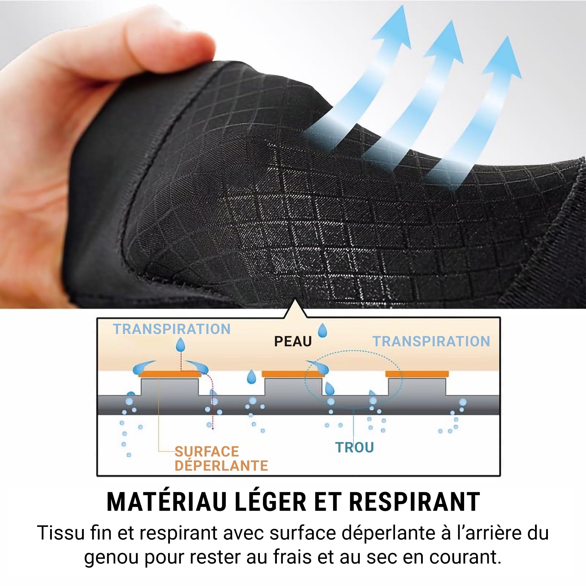 Zamst RK-1 Plus Genouillère de Sport, Spécial Running – Genouillère de Compression avec Strap en Spirale pour Hommes et Femmes – Syndrome de la bandelette ilio-tibiale – Droit, Taille M