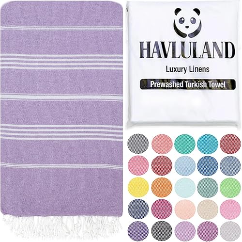 Havluland - Juego de toallas de baño (100 % algodón turco)