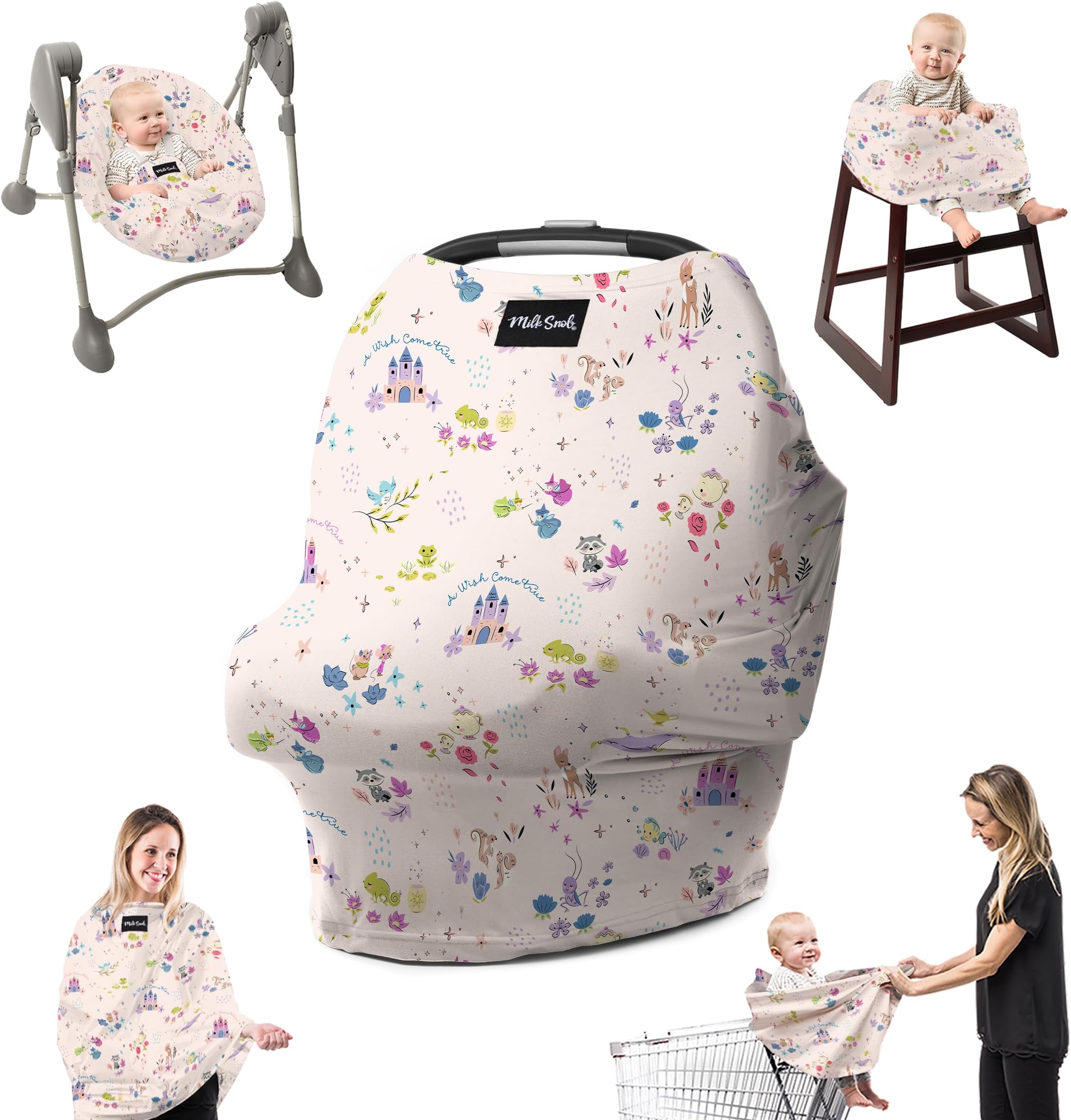 Milk Snob Disney's A Wish Come True 5in1 Cover, Added Privacy for Breastfeeding