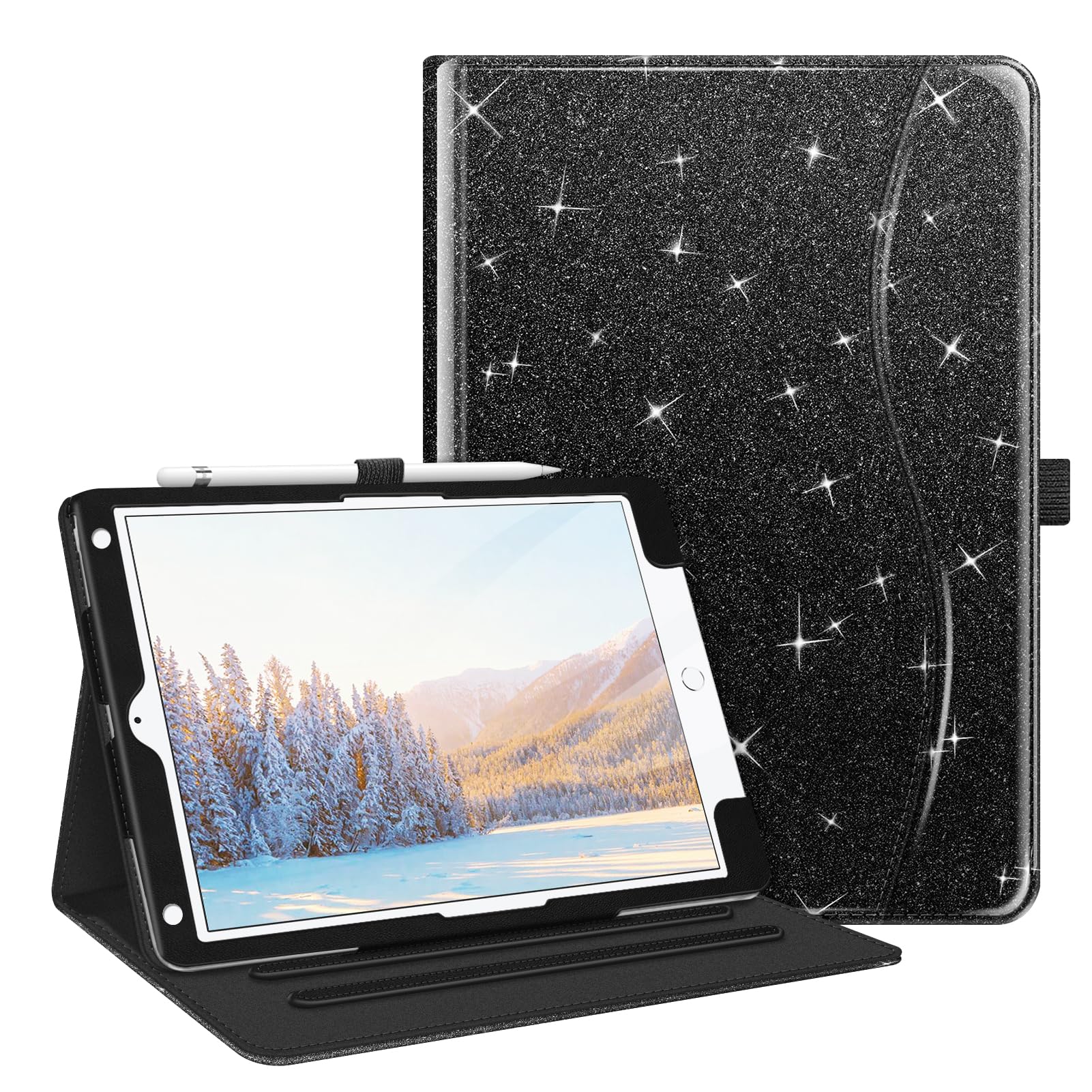 Fintie Case for iPad 9th / 8th / 7th Generation (2021/2020/2019) 10.2 Inch - [Corner Protection] Multi-Angle Viewing Stand Cover with Pocket & Pencil