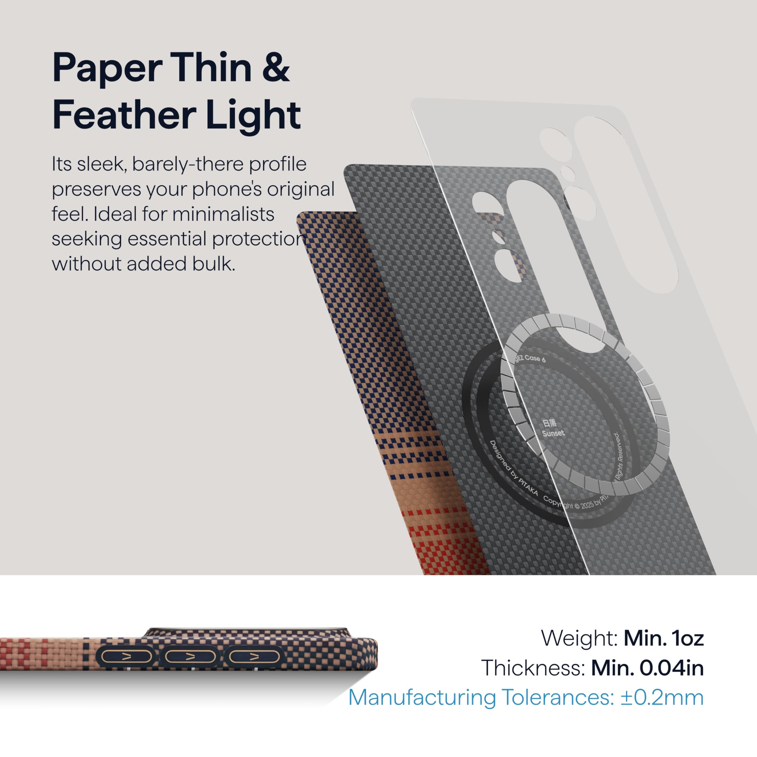 Amazon.com: pitaka for S26 Plus Case with NFC, Caseless Feeling