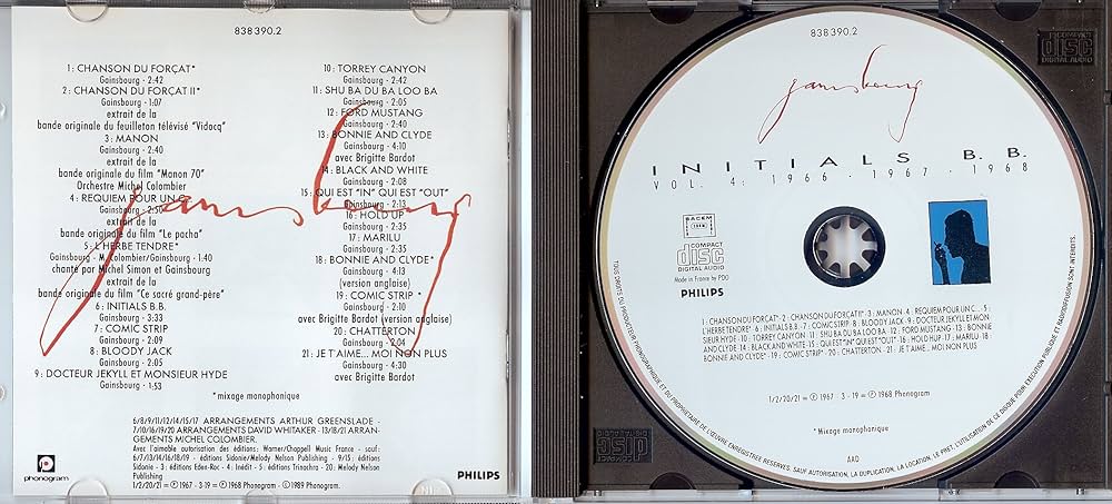 Serge Gainsbourg - Initials B.B. (Vol. 4) - Amazon.com Music
