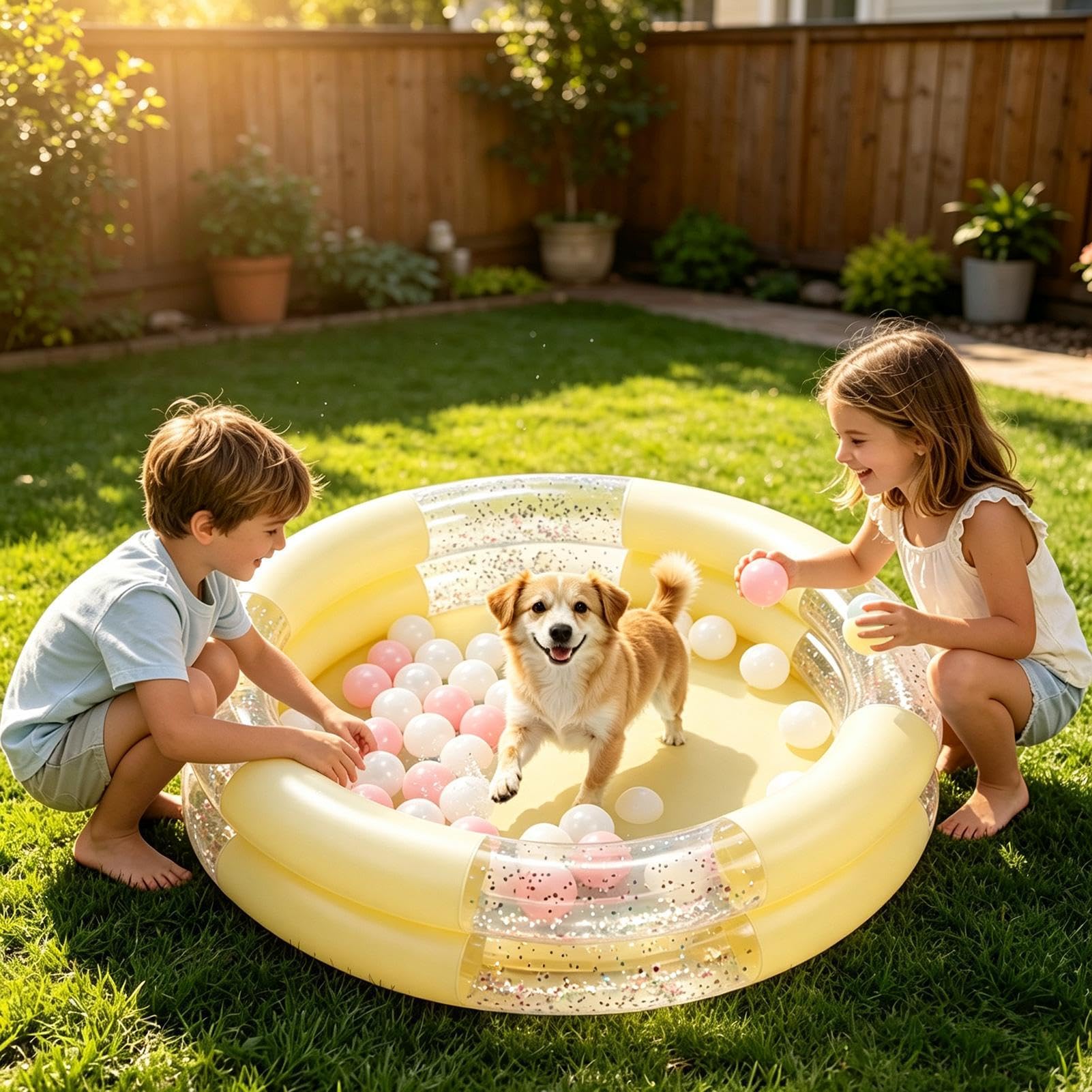 Kinderplanschbecken Kleine Aufblasbare Wasserspielzeuge Für Den | Planschbecken Für , Badewanne, Park, Dusche, Garten, Drinnen Und Draußen, Wasserspielcenter, Mädchen Und