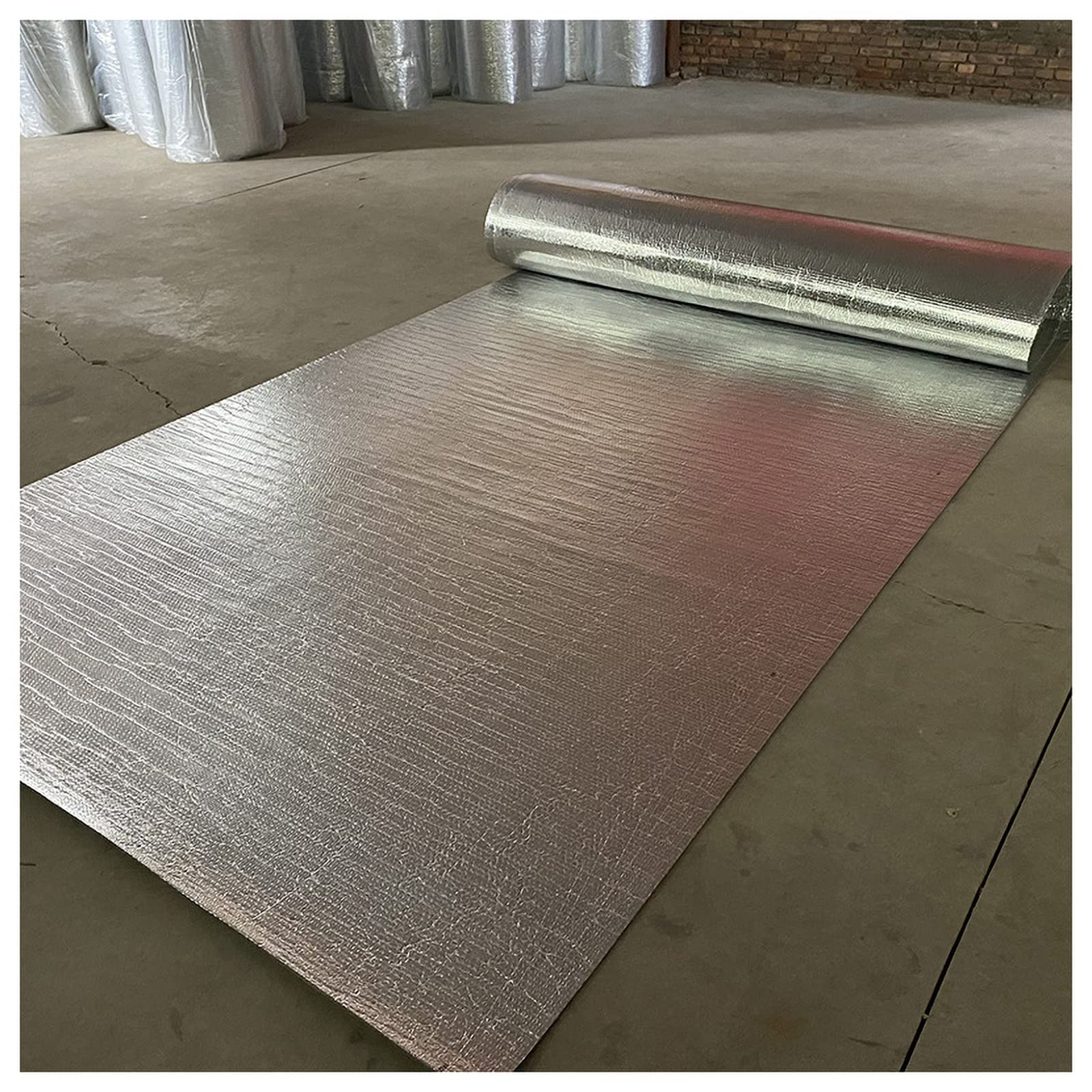 Reflectix insulation Self Adhesive And Insulation Aluminum Foil Film Waterproof Steam Barrier Reflex Bubble Foil Leded Lofts Loft Floor Ship Temperature Room(Size:1x25m(3.2x82ft))