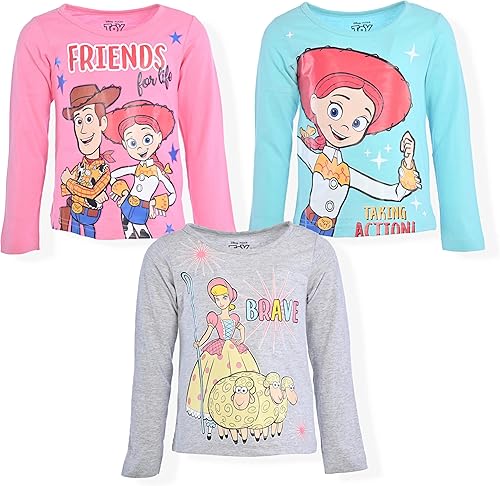 Disney - Camiseta de manga larga con diseño gráfico de Toy Story para niña