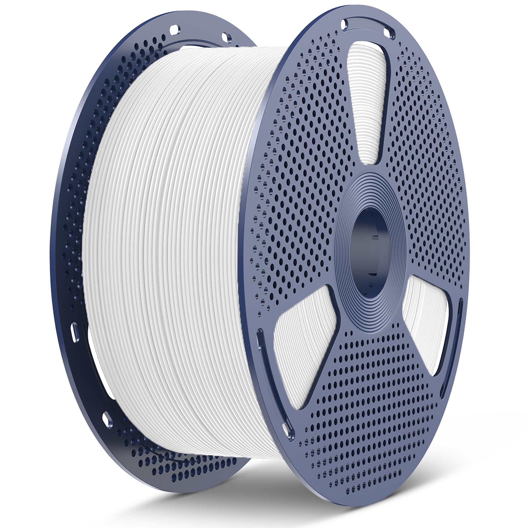 SUNLU PLA 3D Printer Filament, Large Spool, White, 5KG