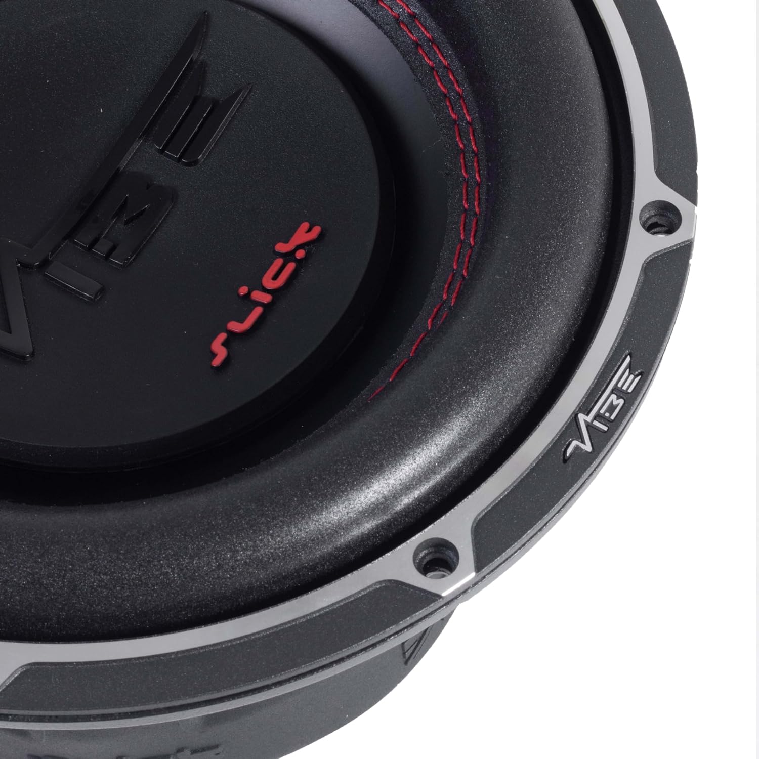 Close-up of subwoofer terminals