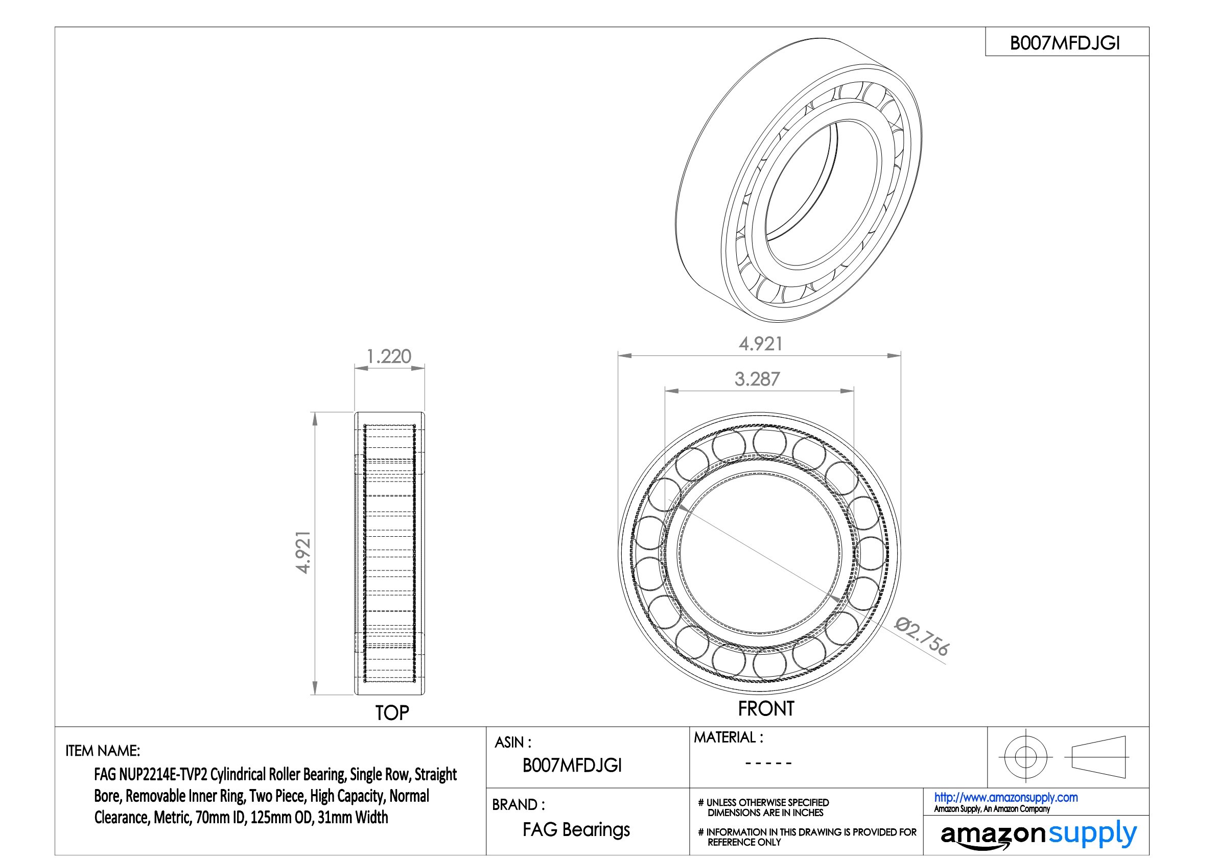 NUP2209 E XL M1 FAG Radial Zylinderrollenlager kaufen