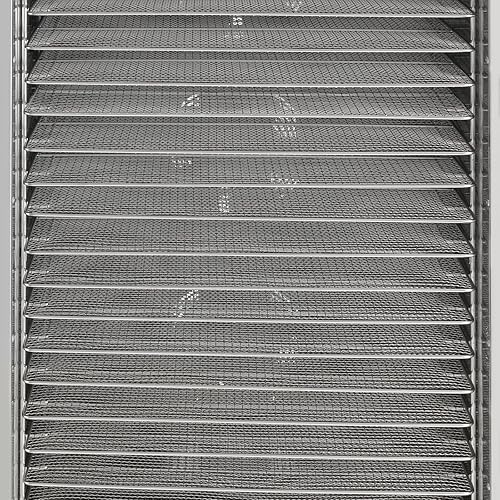 Miniatura 9 de Máquina deshidratadora de alimentos eléctrica comercial con ruedas, 1700 W, 20 bandejas, deshidratador de alimentos de acero inoxidable para carne,