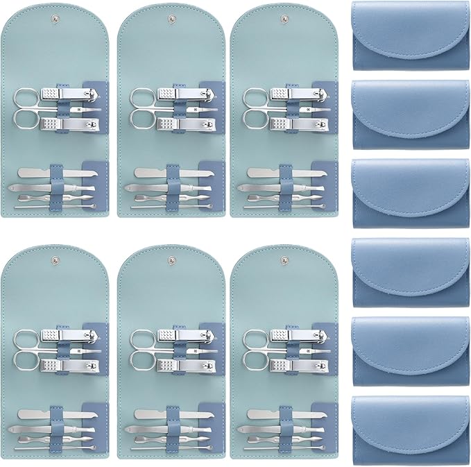 12 Nail Clippers Kit Manicure Set Mini Nail Clippers Bulk