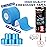 5 Rolls Kinesiology Tape, 2 inch x 16.4 Feet Waterproof Athletic Tape, Uncut Kinetic Tape, Muscle Tape, Sports Tape, Knee Tape for Exercise and Daily Use - Blue