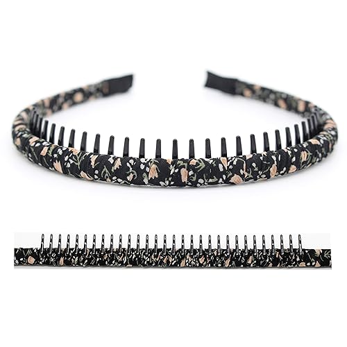 Vista 38 de Diademas negras de moda para mujer, accesorios para el cabello, bandas para la cabeza para el cabello corto, bandas antideslizantes para el cabello