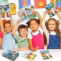 Vista 7 de Haooryx Libros para colorear de la Biblia cristiana, 24 unidades, mini historias bíblicas cristianas, manualidades, libro de dibujo de arte