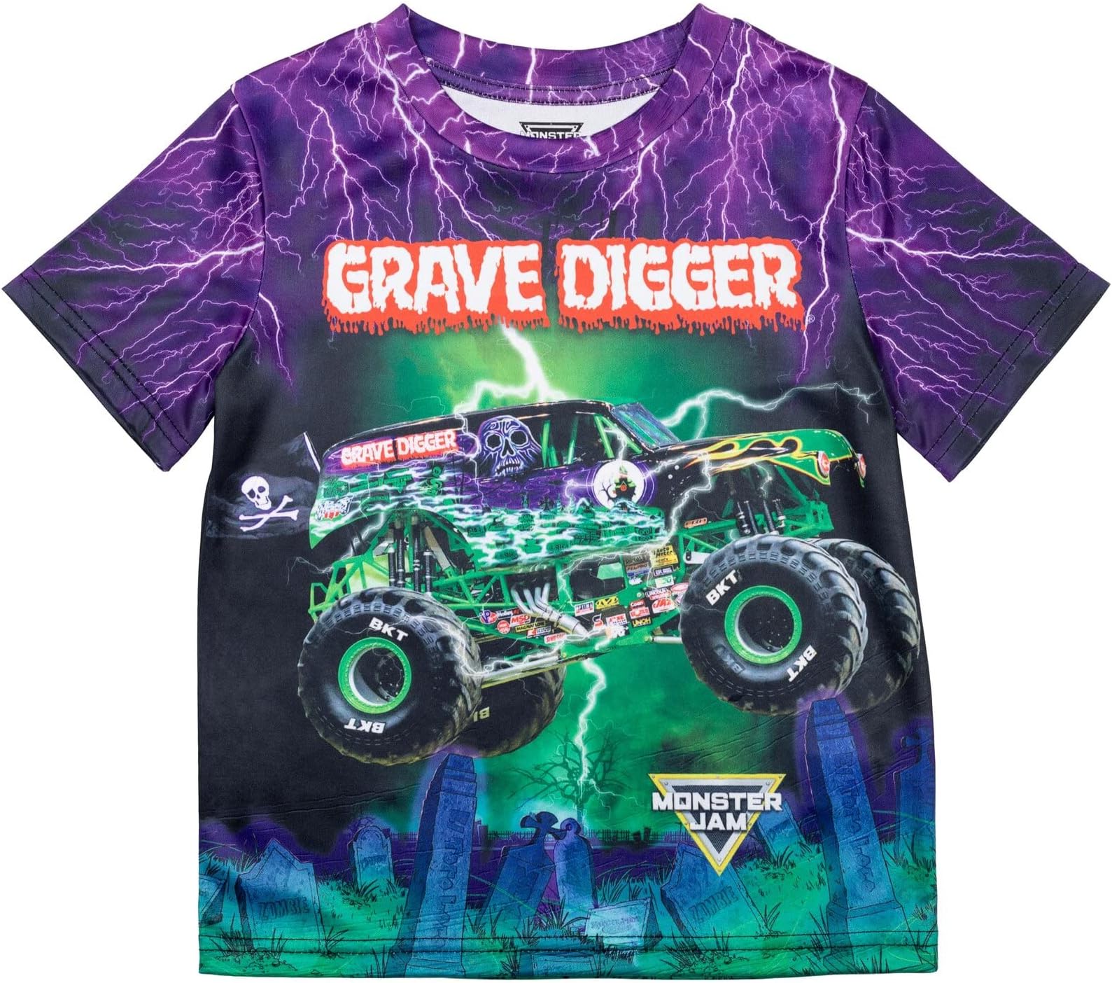 OldstarMonster Jam Grave Digger El Toro Loco Mohawk Warrior Maximum Destruction Monster Truck T-Shirt Toddler to Big Kid