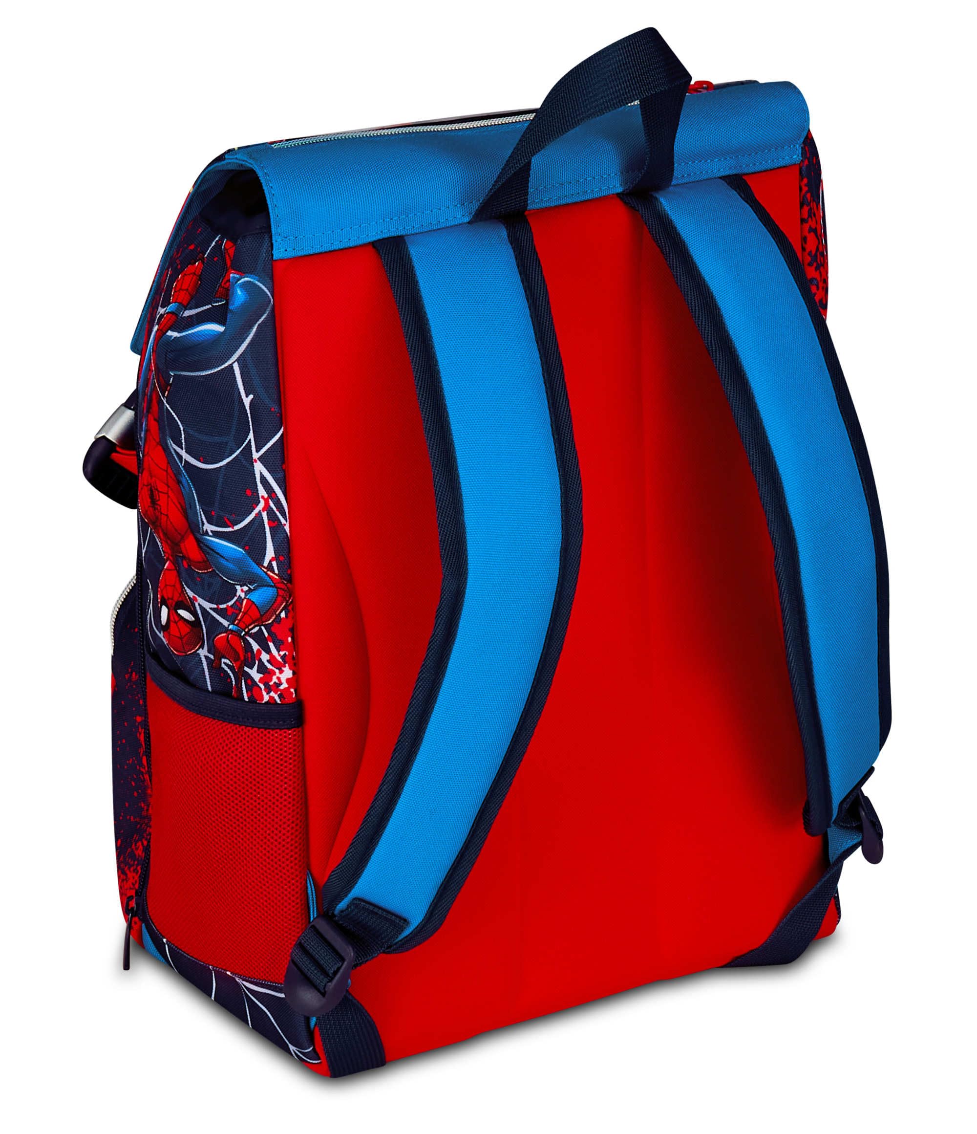 Seven Spiderman Zaino Doppio Scomparto Estensibile, Blu, Maxi Capienza, Schienale Preformato, Bambino, Scuola Elementare