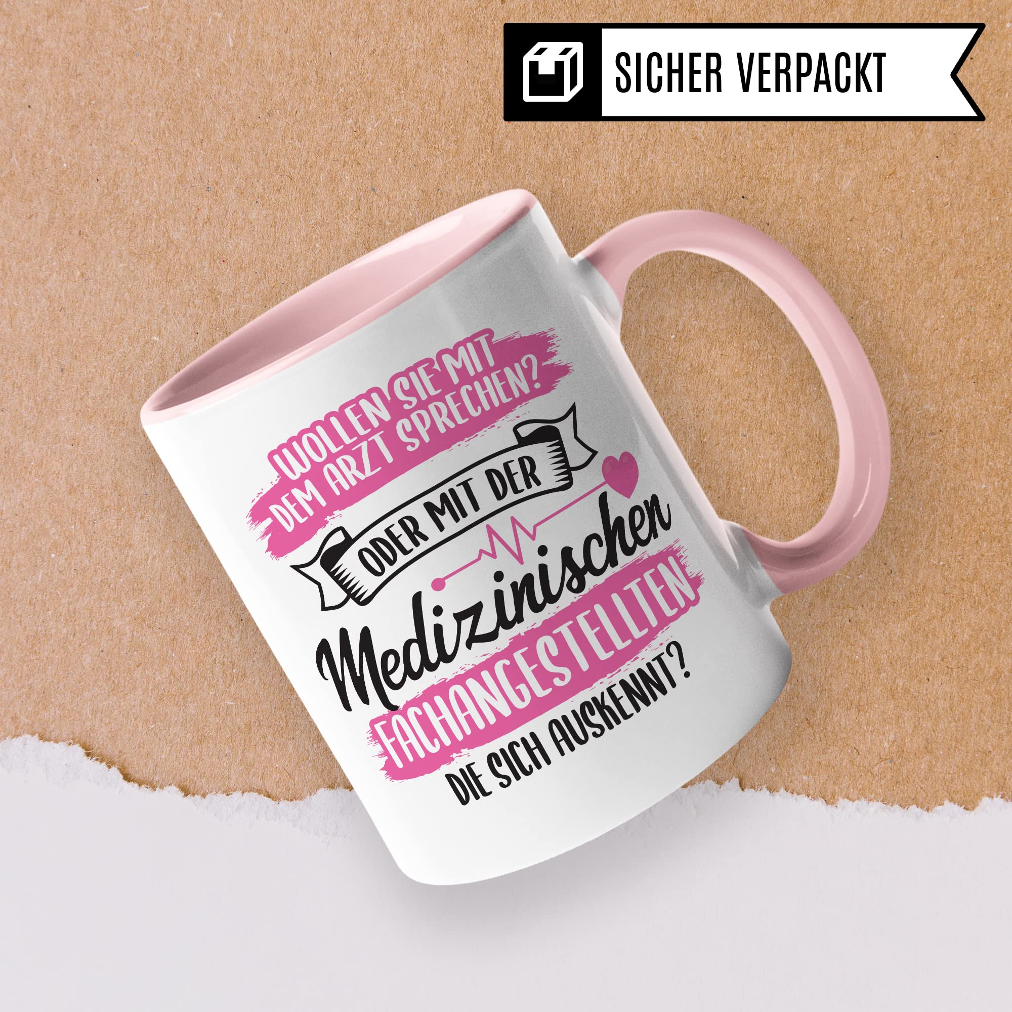 Pagma Druck Tasse Für Medizinische Fachangestellte - Witziger Spruch, Spülmaschinenfest, 330 Ml