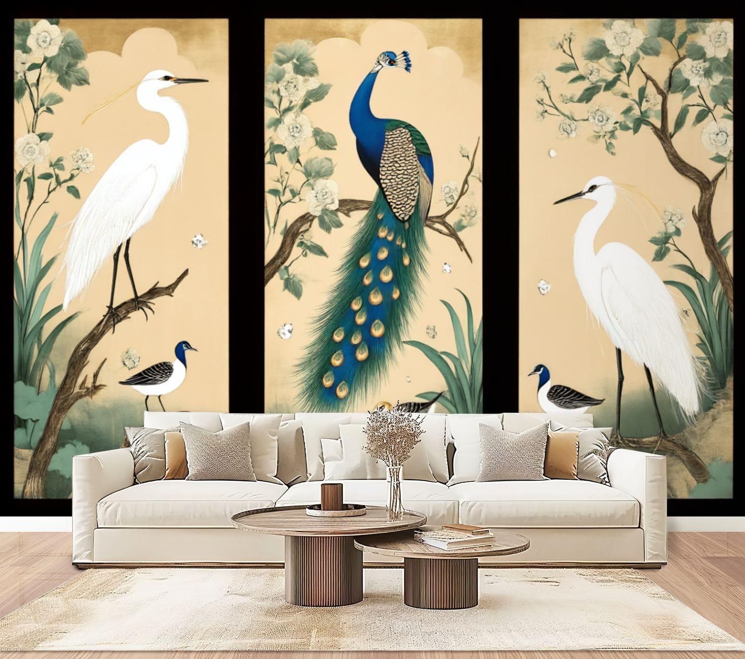 Papel Tapiz De Foto 3D Personalizado Fondo De TV Para Sala De Estar,  Cascada, árboles De, image size:1500x1327