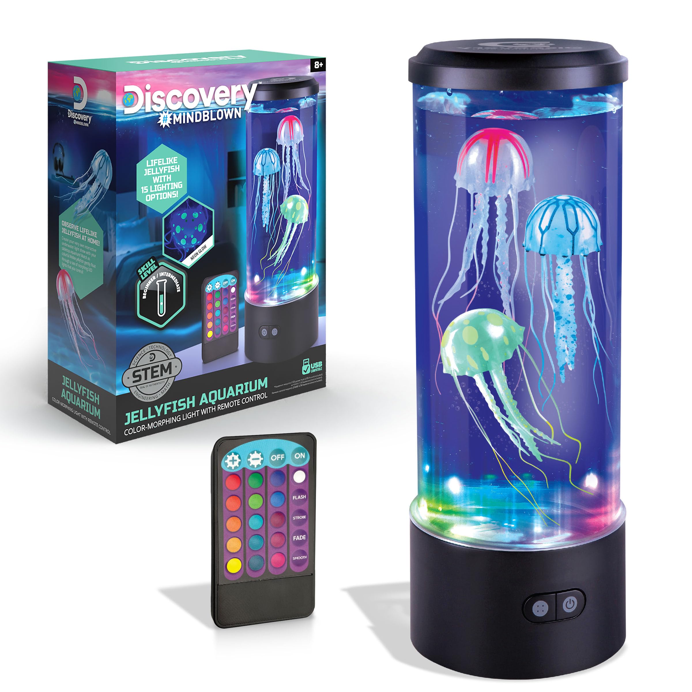 Lampe d'aquarium méduse Discovery Mindblown contre le stress et l'insomnie nocturne