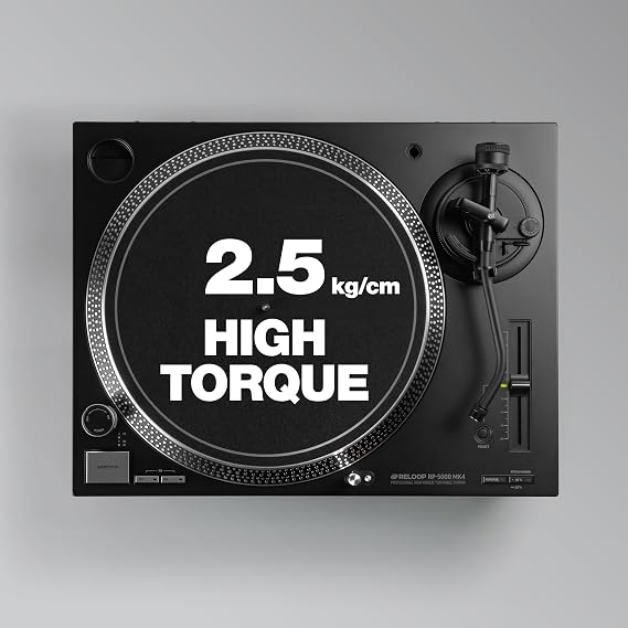 Reloop RP-5000 MK4 Next Evolution Direct-Drive Turntable Engineered for Professional Performance and Durability