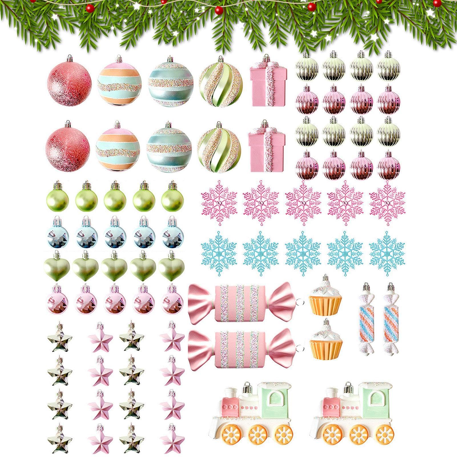 Bolas navideñas para árbol Juego de Bolas Colgantes Multicolor irrompibles