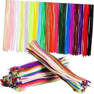 SHINEOFI 400piezas Paquete De Materiales Palitos De Manualidades Suaves Tallos De Chenilla Suaves Alambres Flexibles Para Manualidades Colores Para Proyectos De Bricolaje