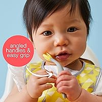 Vista 11 de b.box Toddler Cutlery Set – Patented FLORK Flower Fork & Easy-Grip Spoon with Travel Case. BPA-Free, Dishwasher Safe. Designed by Occupational