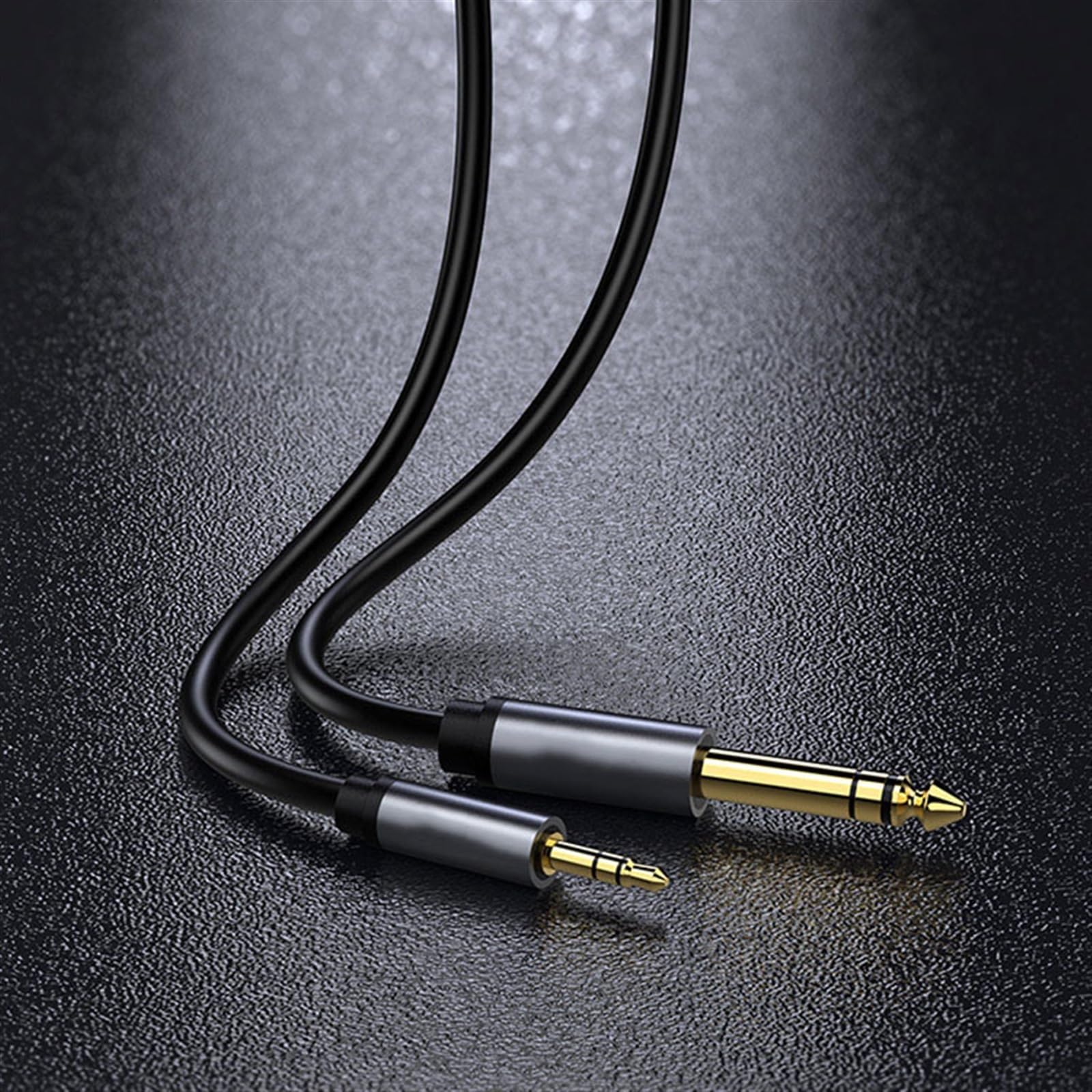 kabel audio do gitary 3.5mm Męski Na 6.5 Męski Kabel Audio Telefon Komórkowy Komputer Mikser Wzmacniacz Gitarowy Kabel Głośnikowy (Color : 5 m)