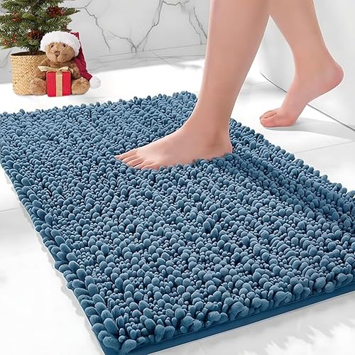 Miniatura 20 de Alfombras de baño antideslizantes, lavables, extra gruesas, suaves, absorbentes, de alta densidad, parte trasera antideslizante, de secado rápido
