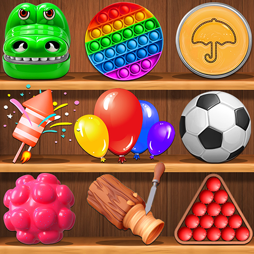 Antistress Entspannende Mini-Spiele – Offline Fidget Toys Pop It Spiel: ASMR Stressabbau & Schleim Simulator