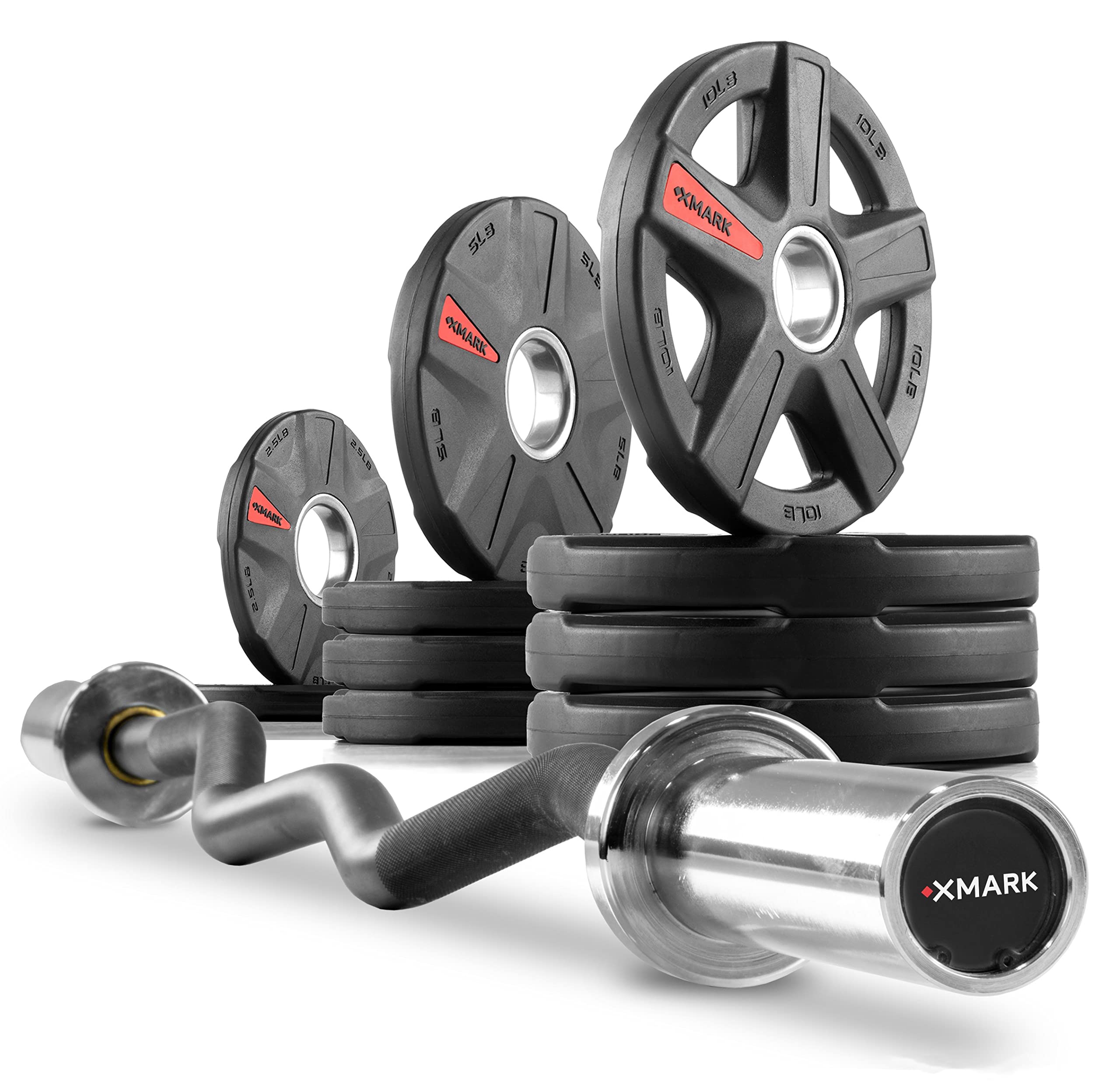 XMark EZ Curl Bar & Weight Set