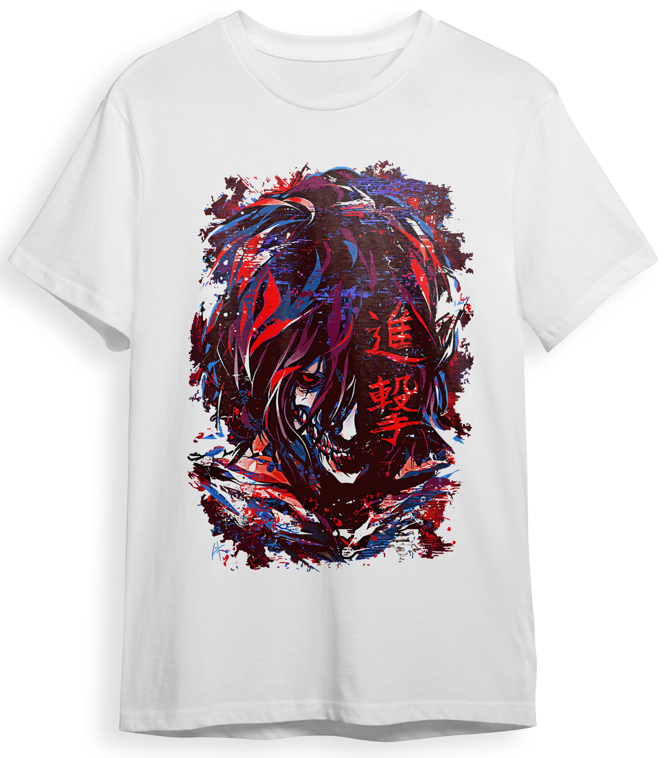 I-Drip Eren Yeager Titan Form T-Shirt, Attack on Titan Anime Merchandise T-Shirt