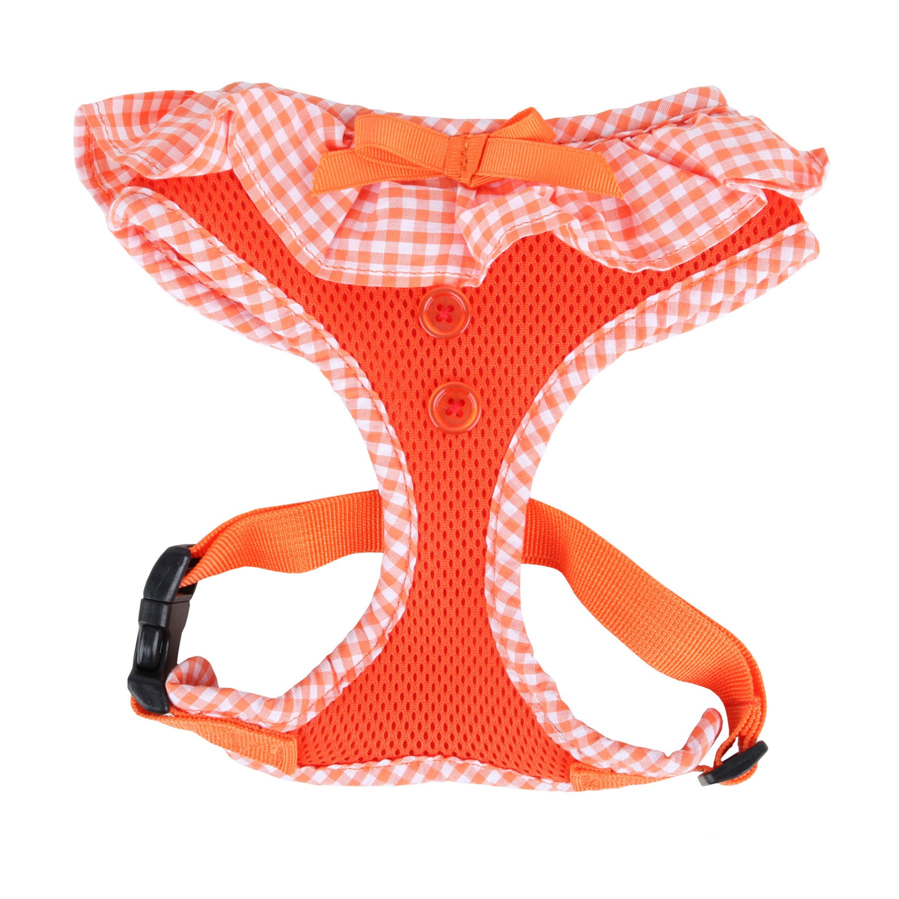 Harnais chic Puppia Vivien Orange XS aux finitions haut de gamme