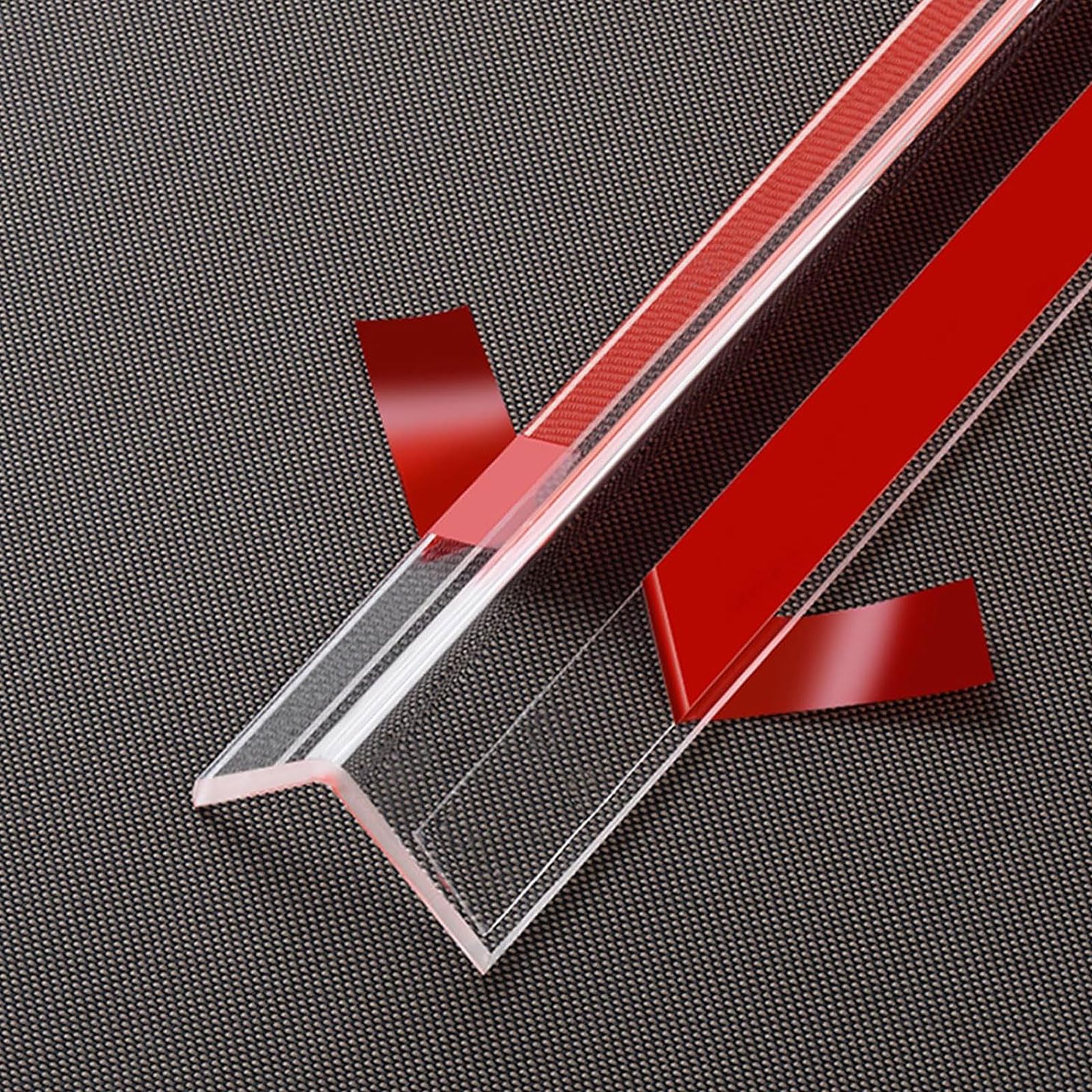 Wansiman L-förmiger Eckschutzstreifen,Transparent Wandkantenschutz,Selbstklebend Wand-Eckschutzstreifen L-förmig,Möbelkantenschutz,für Wände,Türrahmen,Schränke,Sockelleisten,Tische,Treppen