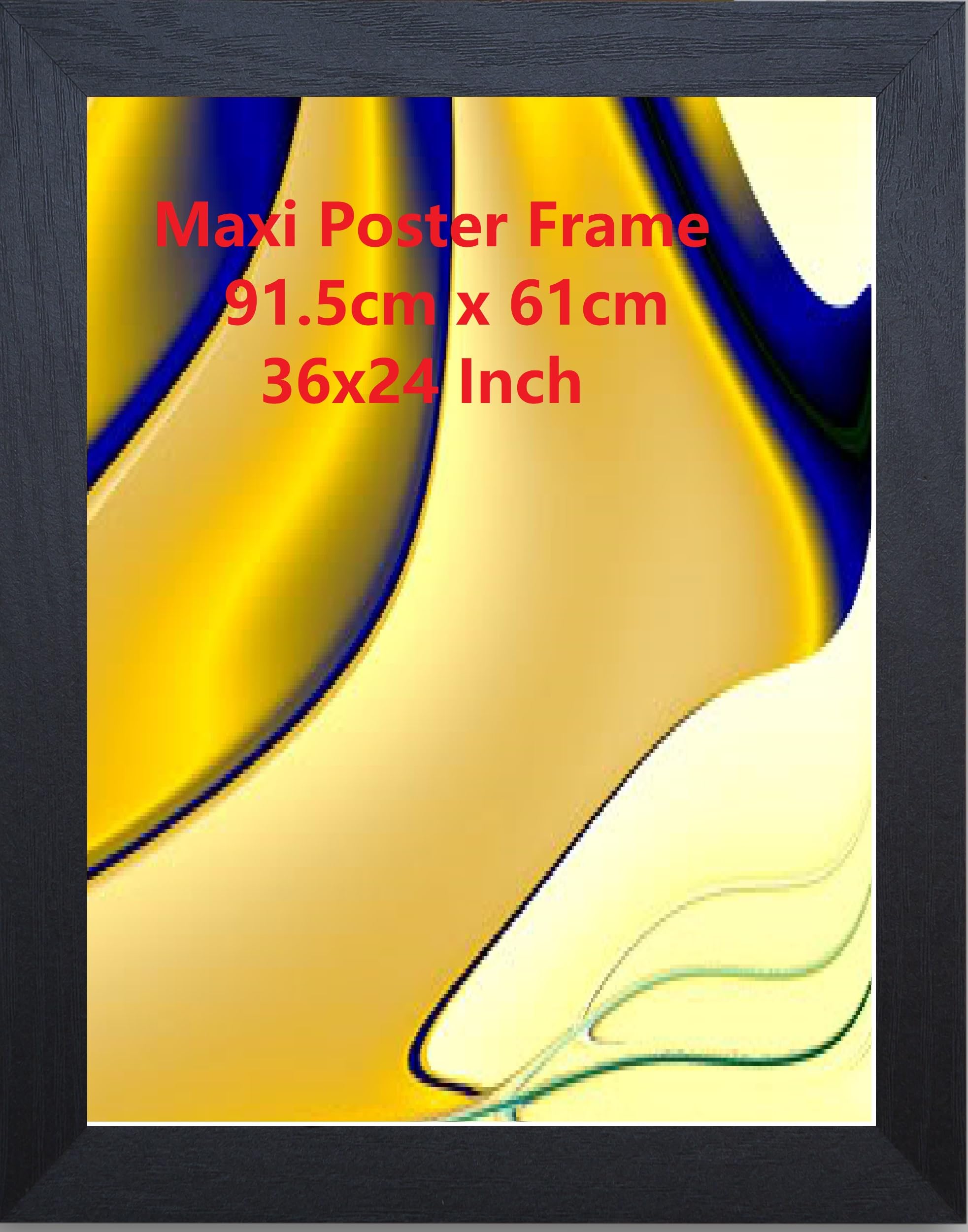Opfr Black Maxi Poster Frame, Size,91.5Cm X 61Cm(36X24)