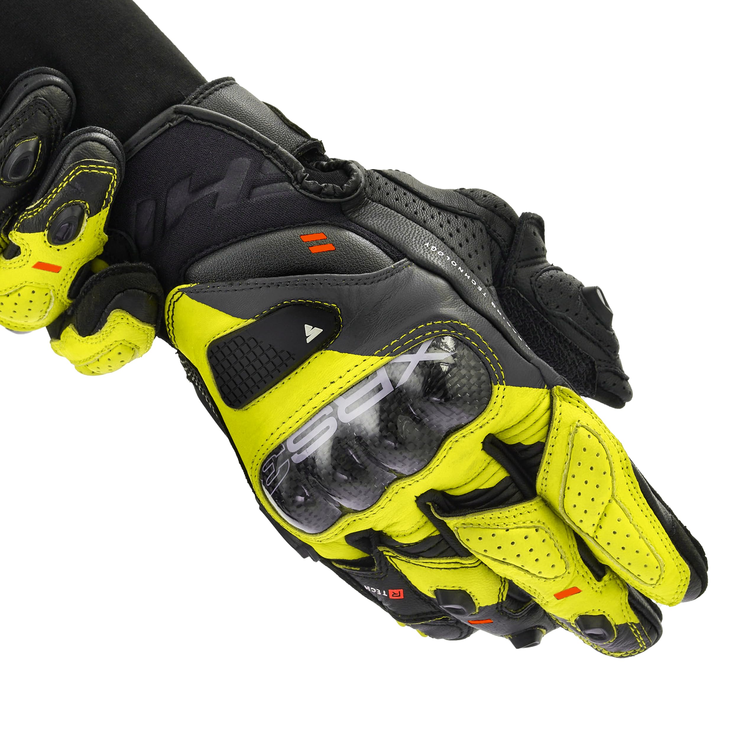 SHIMA XRS-3 Guanti Moto Sport Uomo Pelle Lungo Ventilato Perforato Omologati Guanto Motocicletta Touchscreen Ventilata Scooter Protettore Rinforzato Abbigliamento Racing (Uomini, Bianco, S)