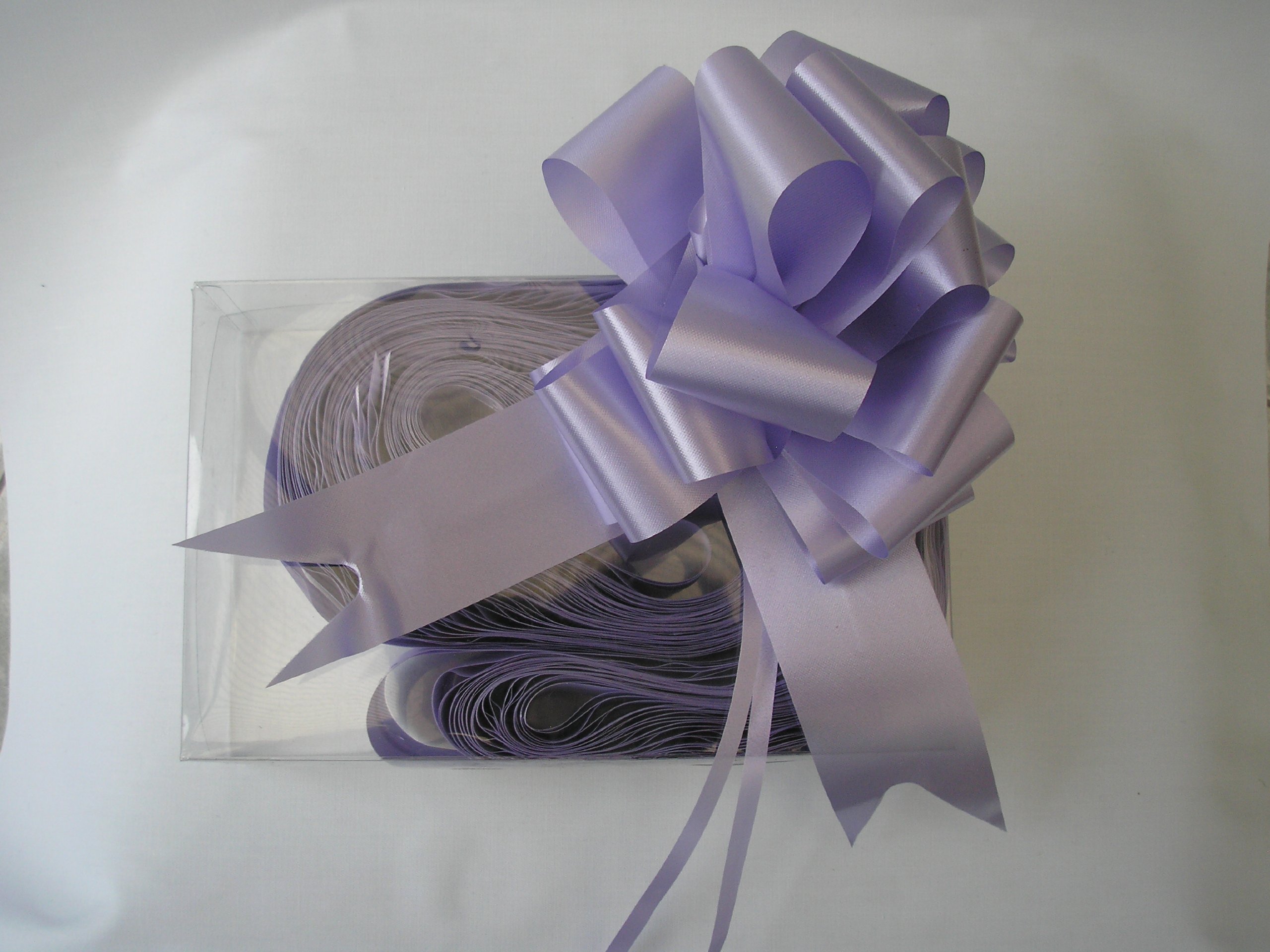 Apac Purple 5 X 30Mm (1.5") Rapid Satin Ribbon Pull Bows - Lilac / Lavender For Gift Decorations, Flower Bouquets & Arrangements, Baskets, Wedding Cars, Floral Tributes, Arts & Crafts, Christmas Hampers