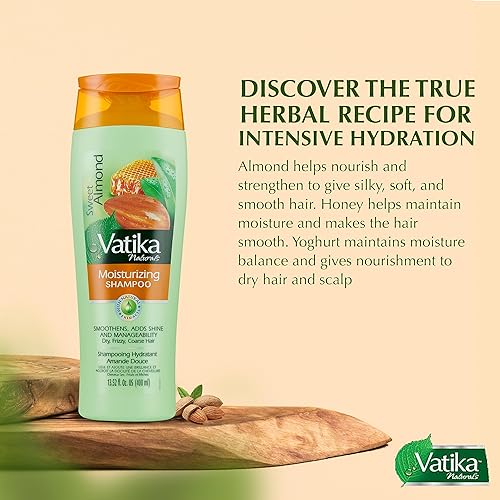Miniatura 4 de Dabur Vatika Naturals Champú para mujeres, nutre y rejuvenece tu cabello natural, fortalece e hidratante para cabello rizado, cabello dañado, todo