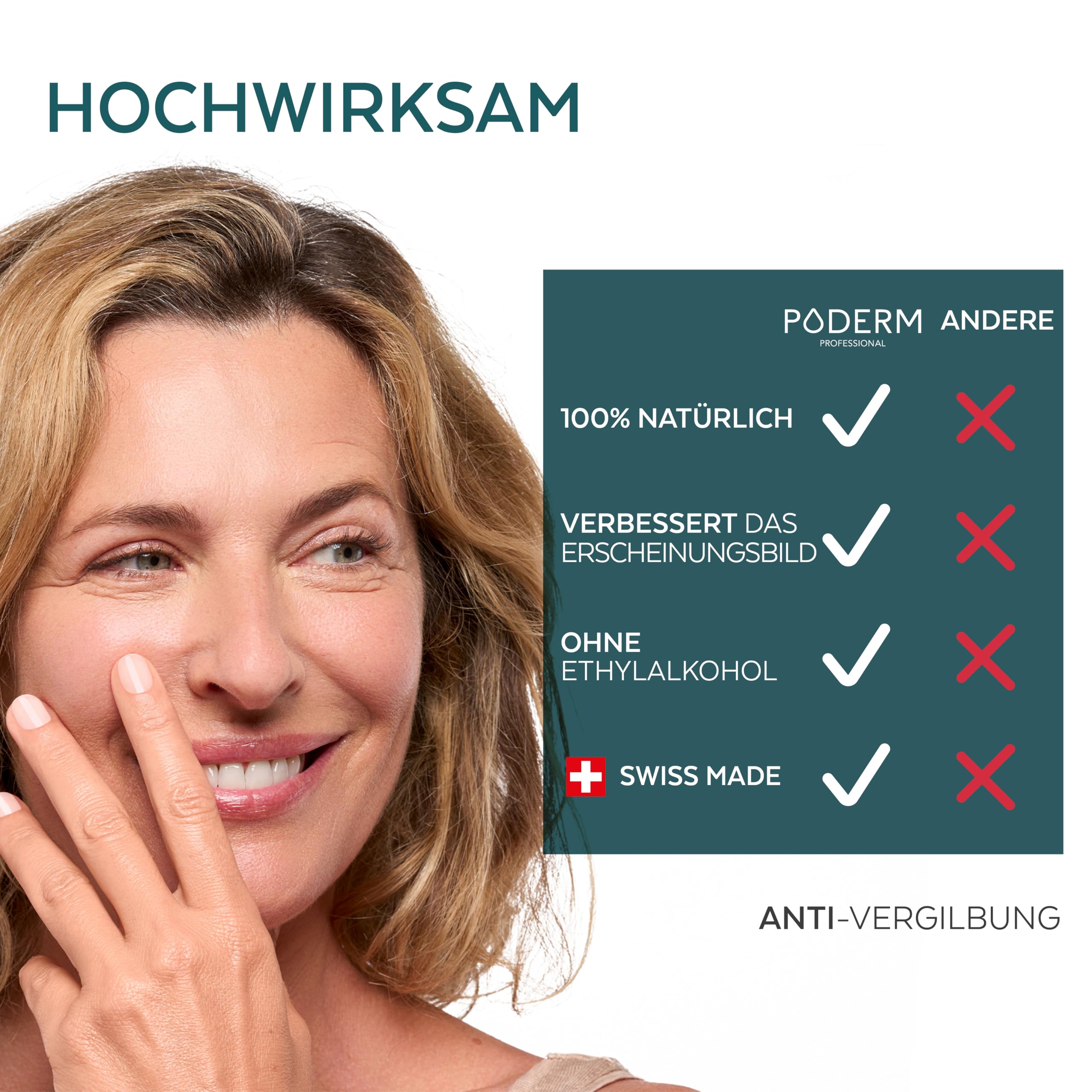 PODERM Tea Tree Nagel-Repair-Serum 6 ml – 4-in-1 Pflege | Verbessert das Erscheinungsbild beschädigter, vergilbter und matter Nägel – Sichtbare Ergebnisse ab dem 1. Tag – Swiss Made