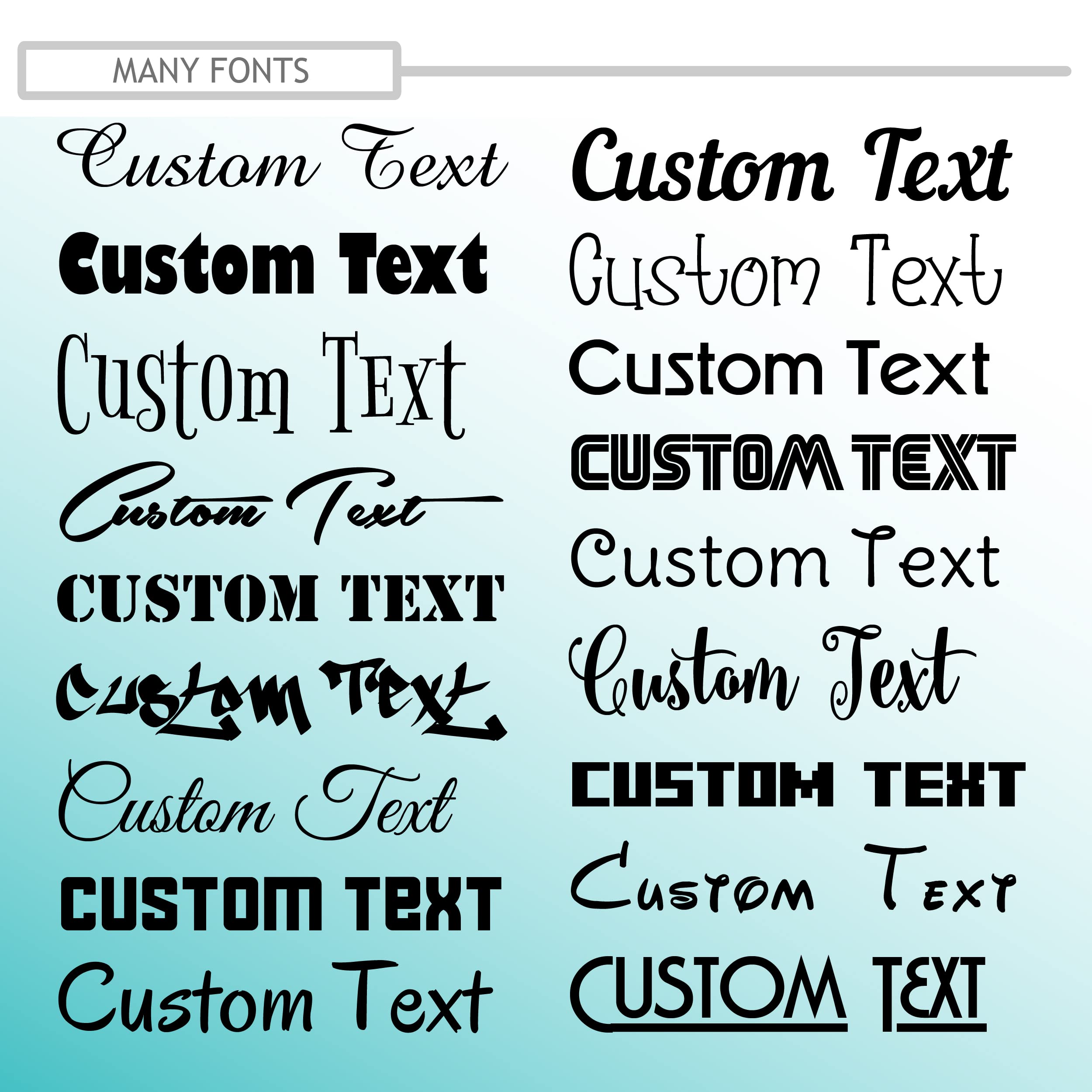 Custom Vinyl Letter Sticker - Personalized Wall Stickers with Your Own Text - Custom Window Decals for Cars, Trucks, & Boats - Create Your Own Name Decal, Quote, or Phrase