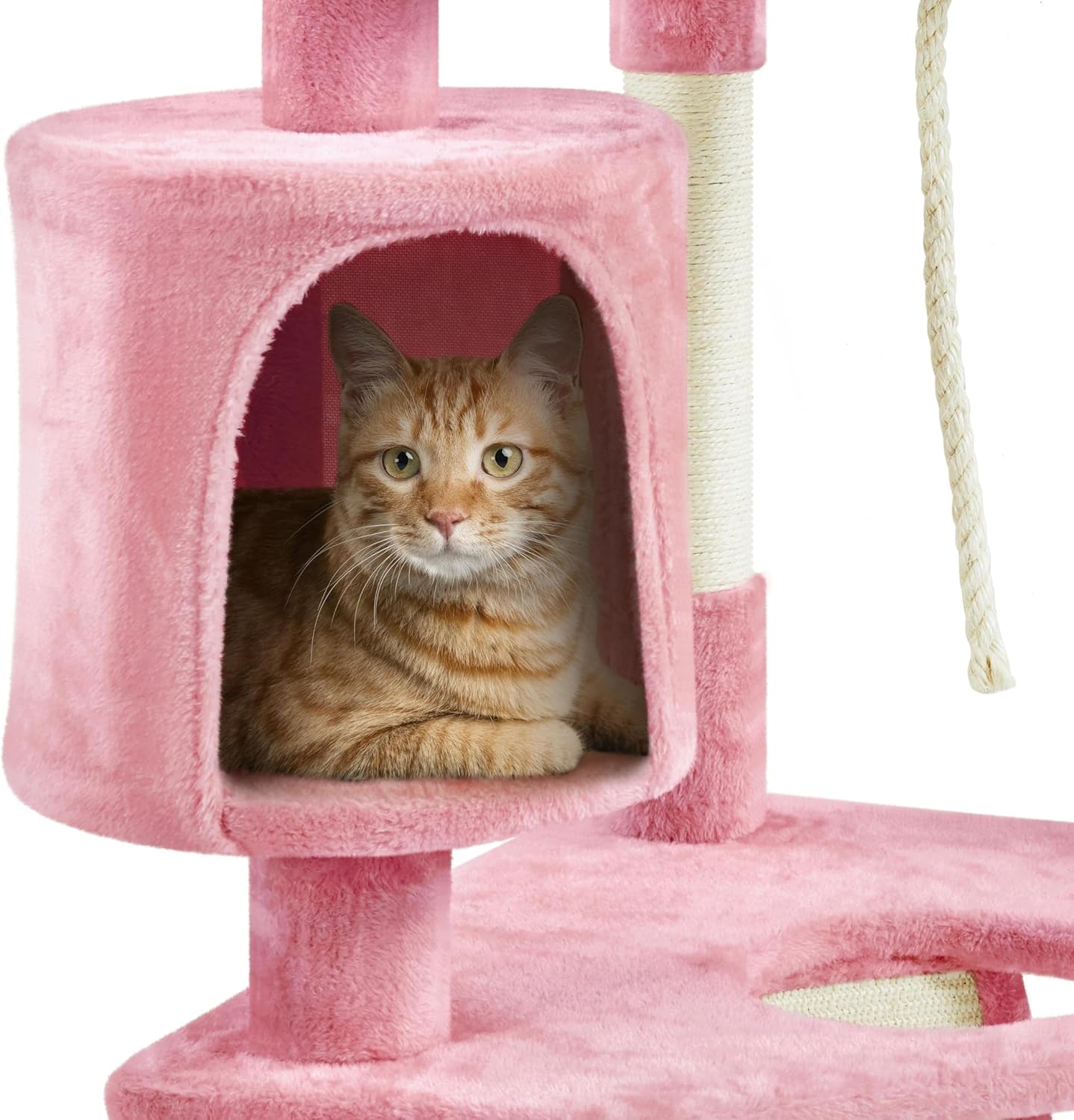 Topeakmart Large Cat Tree Multilevel Cat Tower for Indoor Cats with Scratching Posts, Condo Cat Furniture Activity Center Cat Play House