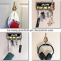 Vista 5 de Pick-A-Palooza: Amplificador de guitarra montado en la pared estilo gancho para llaves y llavero, estilo altavoz con gancho para guitarra acústica